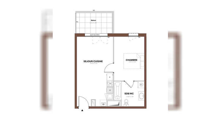 Ma-Cabane - Vente Appartement Pontivy, 37 m²
