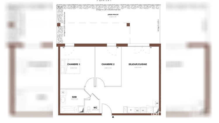 Ma-Cabane - Vente Appartement Pontivy, 58 m²