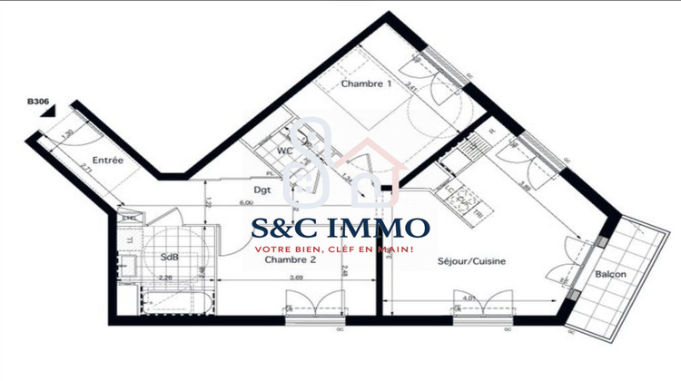 Ma-Cabane - Vente Appartement Pontoise (), 59 m²