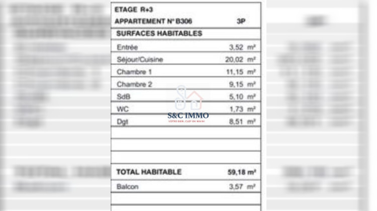 Ma-Cabane - Vente Appartement Pontoise (), 59 m²