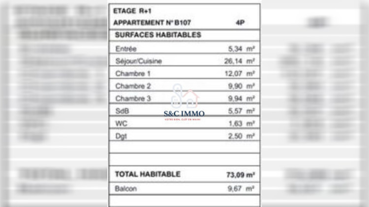 Ma-Cabane - Vente Appartement Pontoise (), 73 m²