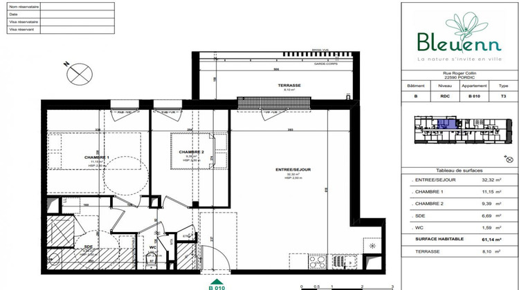 Ma-Cabane - Vente Appartement PORDIC, 61 m²