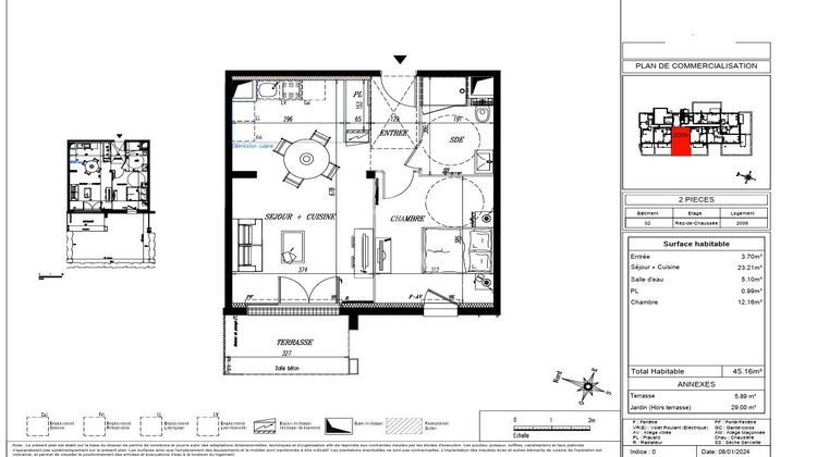 Ma-Cabane - Vente Appartement PORNIC, 45 m²