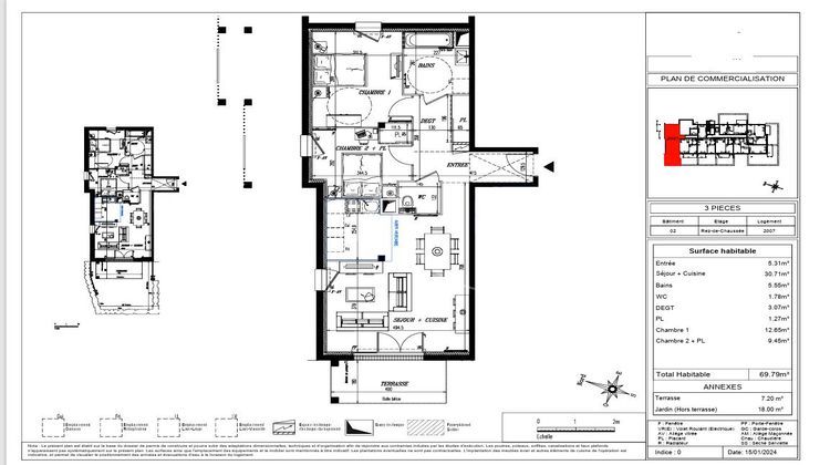 Ma-Cabane - Vente Appartement PORNIC, 69 m²