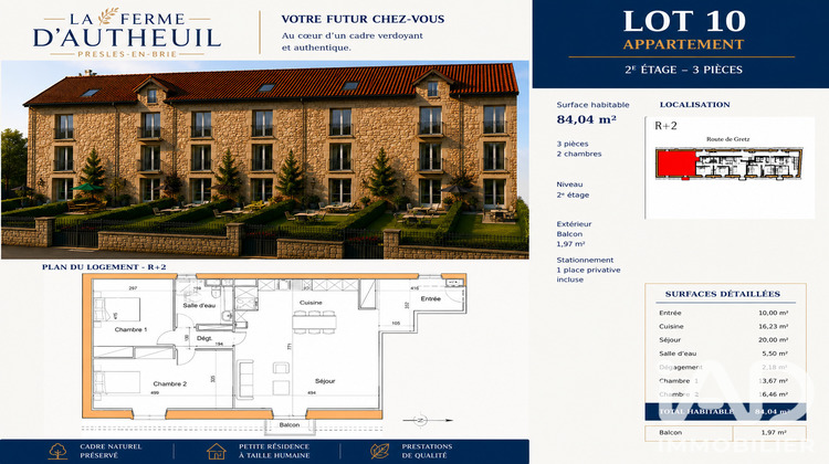 Ma-Cabane - Vente Appartement Presles-en-Brie, 84 m²