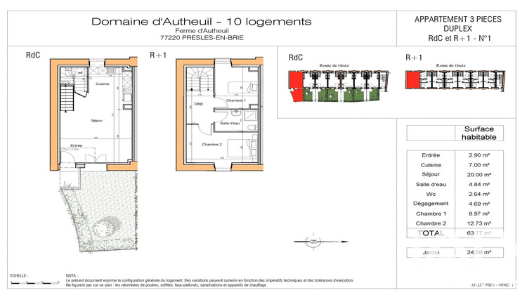 Ma-Cabane - Vente Appartement Presles-en-Brie, 63 m²