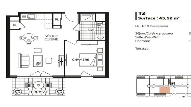 Ma-Cabane - Vente Appartement QUIMPER, 45 m²