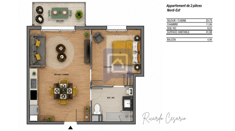 Ma-Cabane - Vente Appartement QUIMPER, 41 m²