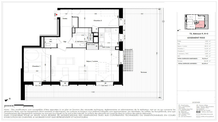 Ma-Cabane - Vente Appartement QUINT-FONSEGRIVES, 76 m²