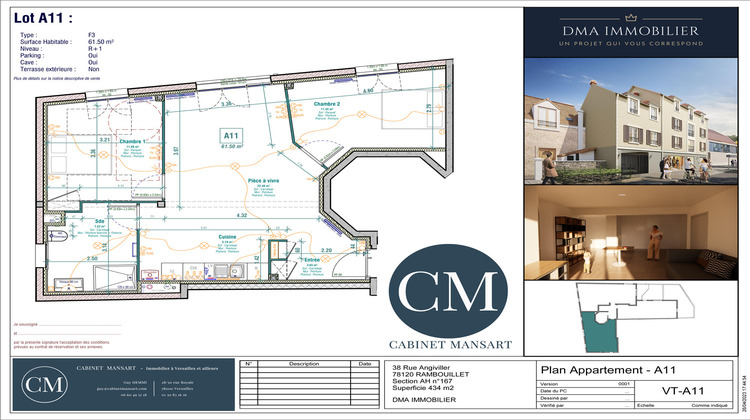 Ma-Cabane - Vente Appartement RAMBOUILLET, 61 m²