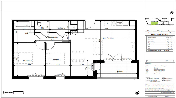 Ma-Cabane - Vente Appartement RAMONVILLE-SAINT-AGNE, 73 m²