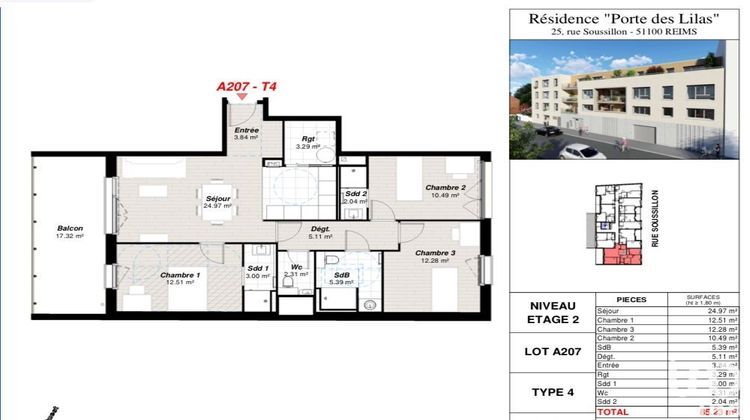 Ma-Cabane - Vente Appartement Reims, 84 m²