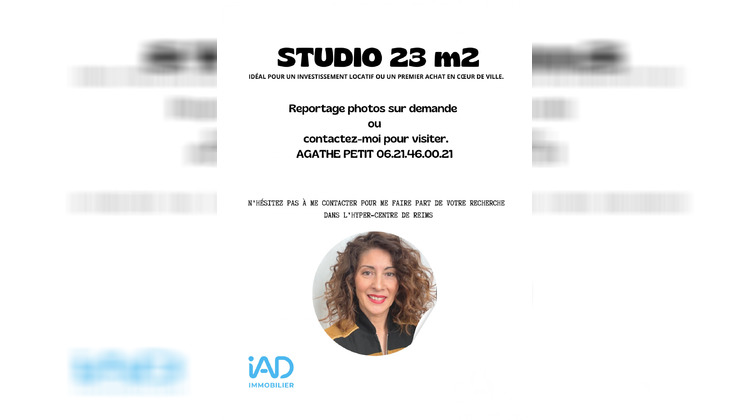 Ma-Cabane - Vente Appartement Reims, 23 m²