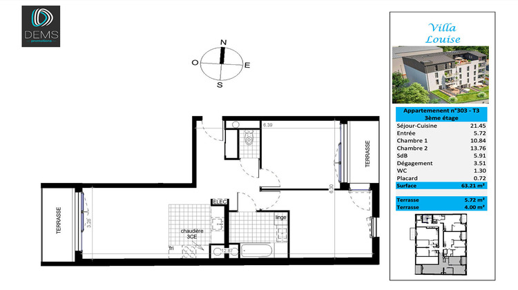 Ma-Cabane - Vente Appartement REIMS, 63 m²