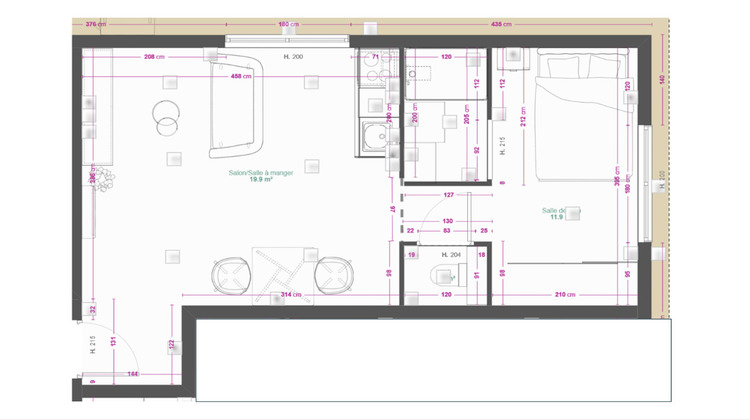 Ma-Cabane - Vente Appartement REIMS, 30 m²