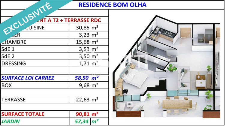 Ma-Cabane - Vente Appartement Remire-Montjoly, 91 m²