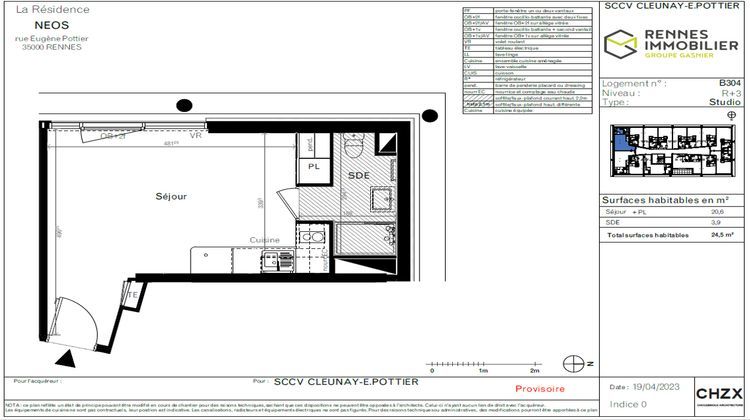 Ma-Cabane - Vente Appartement RENNES, 24 m²