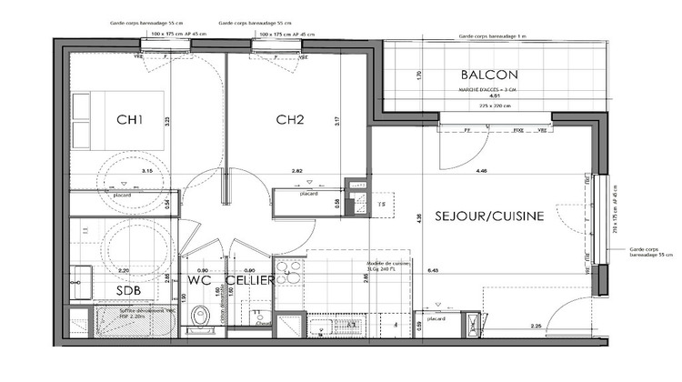 Ma-Cabane - Vente Appartement RENNES, 60 m²