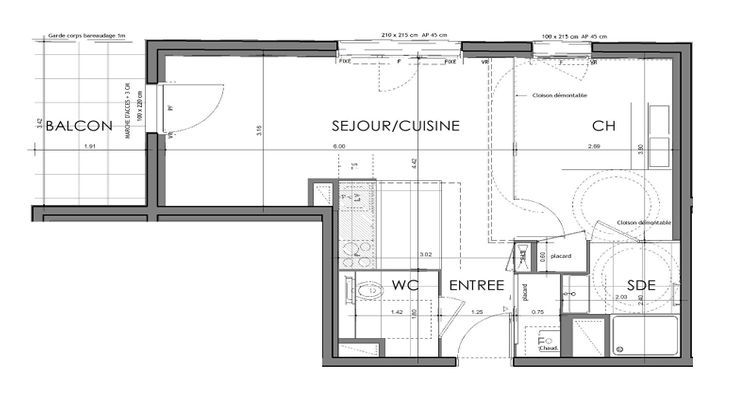 Ma-Cabane - Vente Appartement RENNES, 43 m²