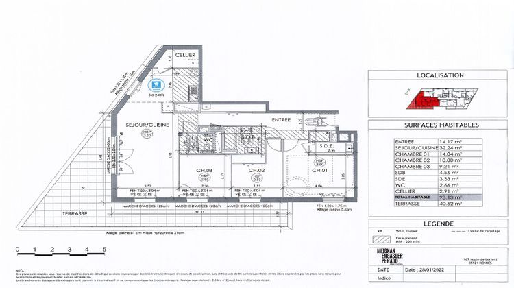 Ma-Cabane - Vente Appartement RENNES, 93 m²