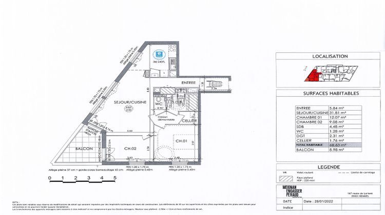 Ma-Cabane - Vente Appartement RENNES, 69 m²