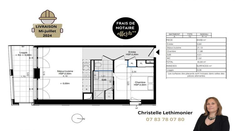 Ma-Cabane - Vente Appartement RENNES, 45 m²