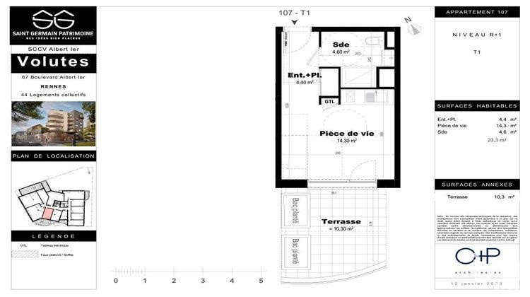 Ma-Cabane - Vente Appartement Rennes, 23 m²