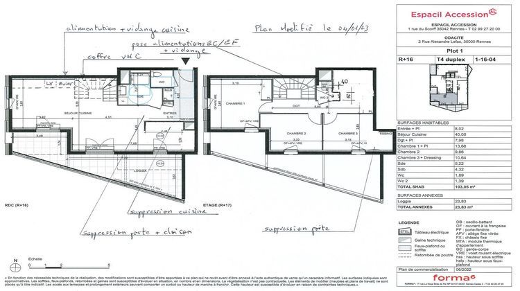 Ma-Cabane - Vente Appartement RENNES, 100 m²