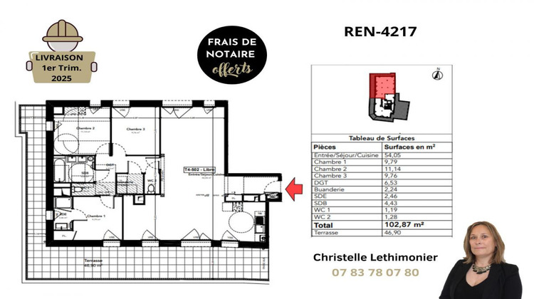 Ma-Cabane - Vente Appartement RENNES, 102 m²