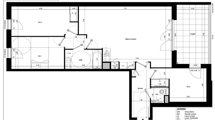 Ma-Cabane - Vente Appartement RENNES, 86 m²