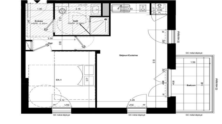 Ma-Cabane - Vente Appartement RENNES, 44 m²