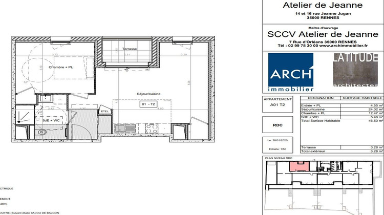 Ma-Cabane - Vente Appartement Rennes, 46 m²