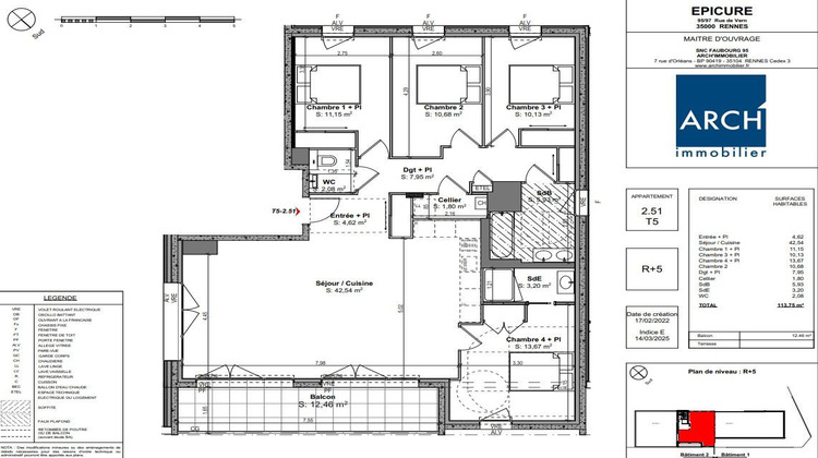 Ma-Cabane - Vente Appartement Rennes, 113 m²