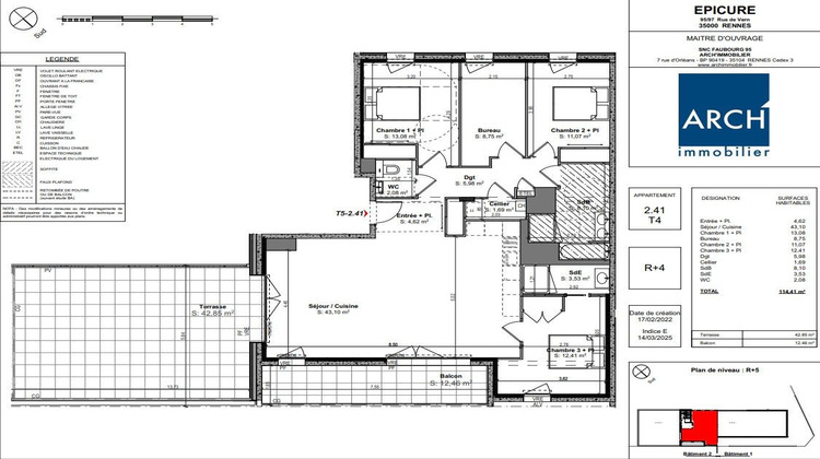 Ma-Cabane - Vente Appartement Rennes, 114 m²