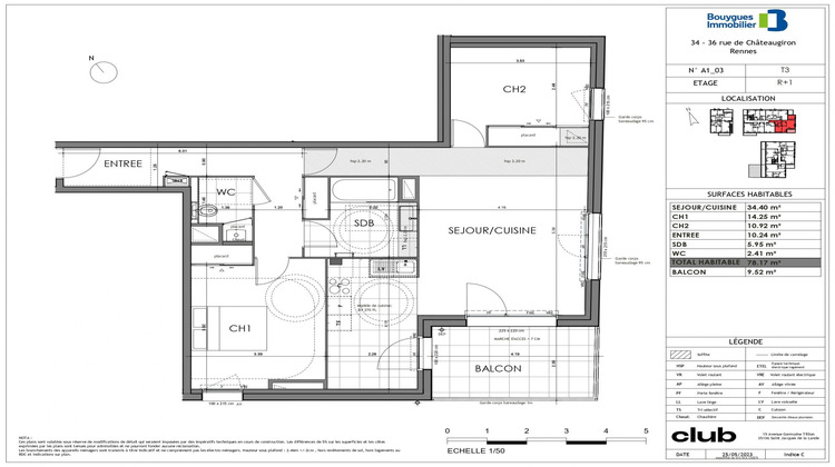Ma-Cabane - Vente Appartement Rennes, 78 m²