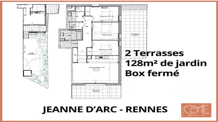 Ma-Cabane - Vente Appartement RENNES, 91 m²