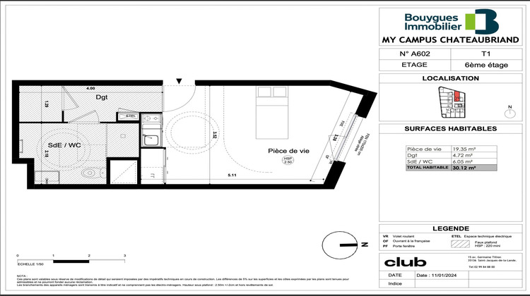 Ma-Cabane - Vente Appartement Rennes, 30 m²