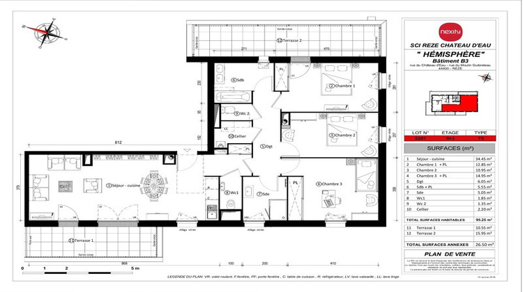 Ma-Cabane - Vente Appartement REZE, 95 m²