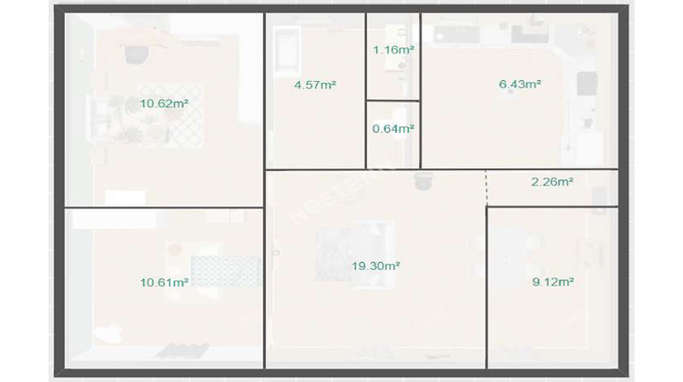 Ma-Cabane - Vente Appartement REZE, 64 m²