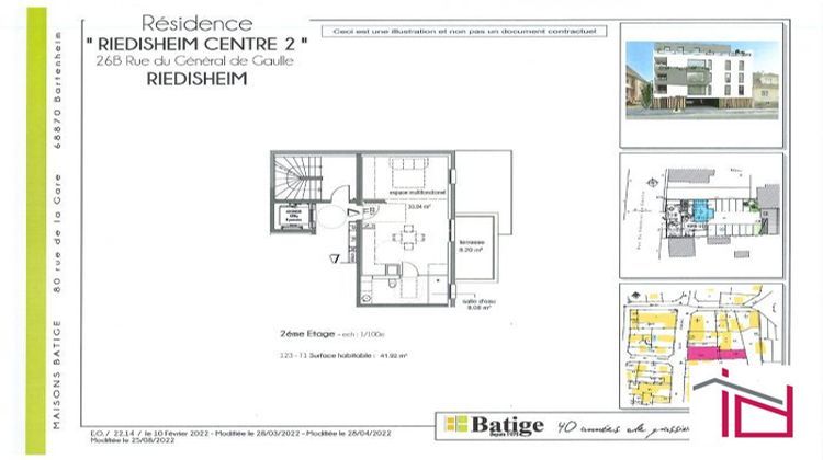 Ma-Cabane - Vente Appartement Riedisheim, 42 m²