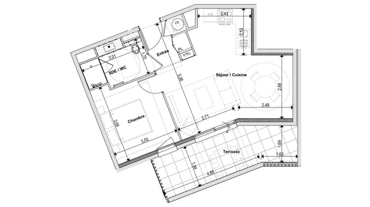Ma-Cabane - Vente Appartement Riom, 46 m²