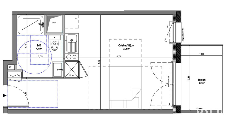 Ma-Cabane - Vente Appartement Riom, 28 m²