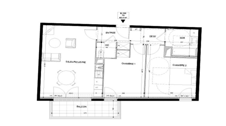 Ma-Cabane - Vente Appartement RIS-ORANGIS, 63 m²