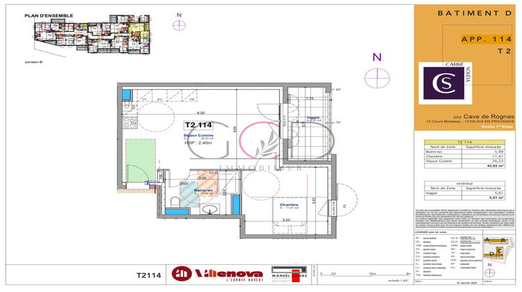 Ma-Cabane - Vente Appartement Rognes, 43 m²