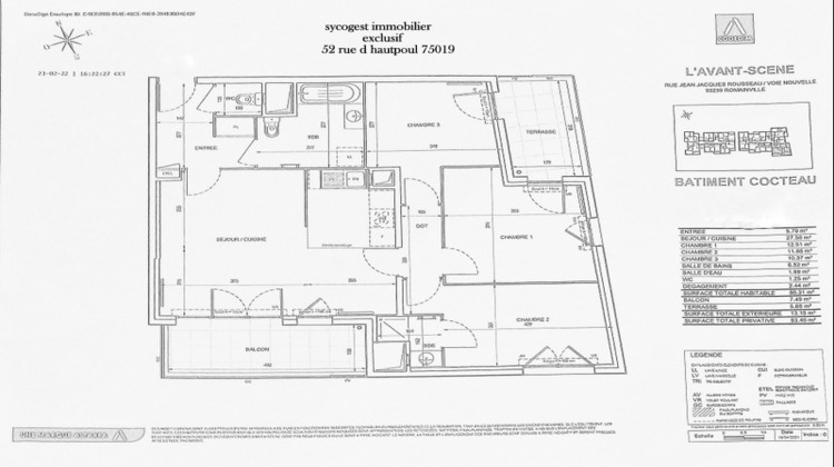 Ma-Cabane - Vente Appartement ROMAINVILLE, 80 m²