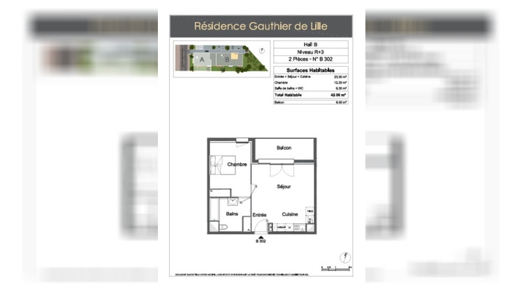 Ma-Cabane - Vente Appartement RONCHIN, 42 m²