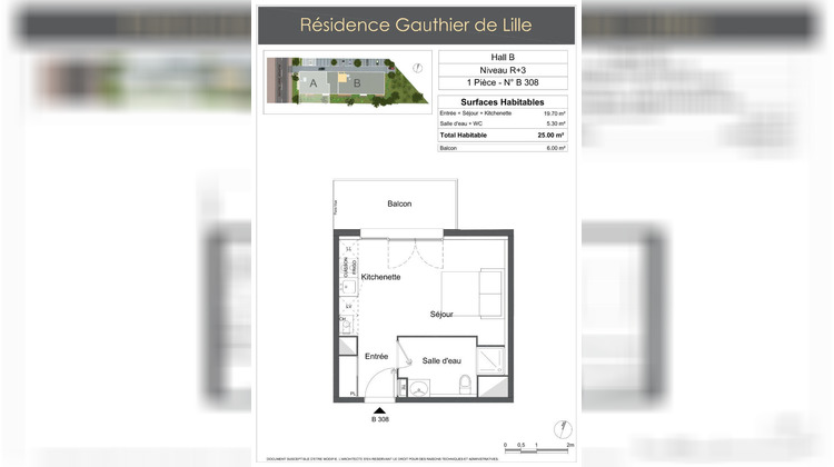 Ma-Cabane - Vente Appartement RONCHIN, 25 m²