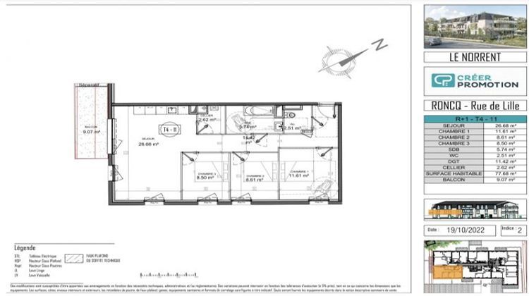 Ma-Cabane - Vente Appartement Roncq, 78 m²