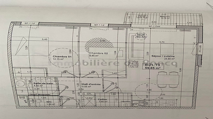 Ma-Cabane - Vente Appartement RONCQ, 60 m²