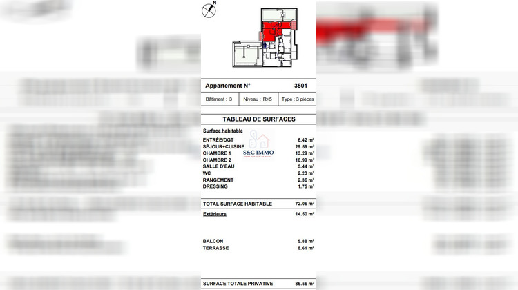 Ma-Cabane - Vente Appartement Rosny-sous-Bois, 72 m²